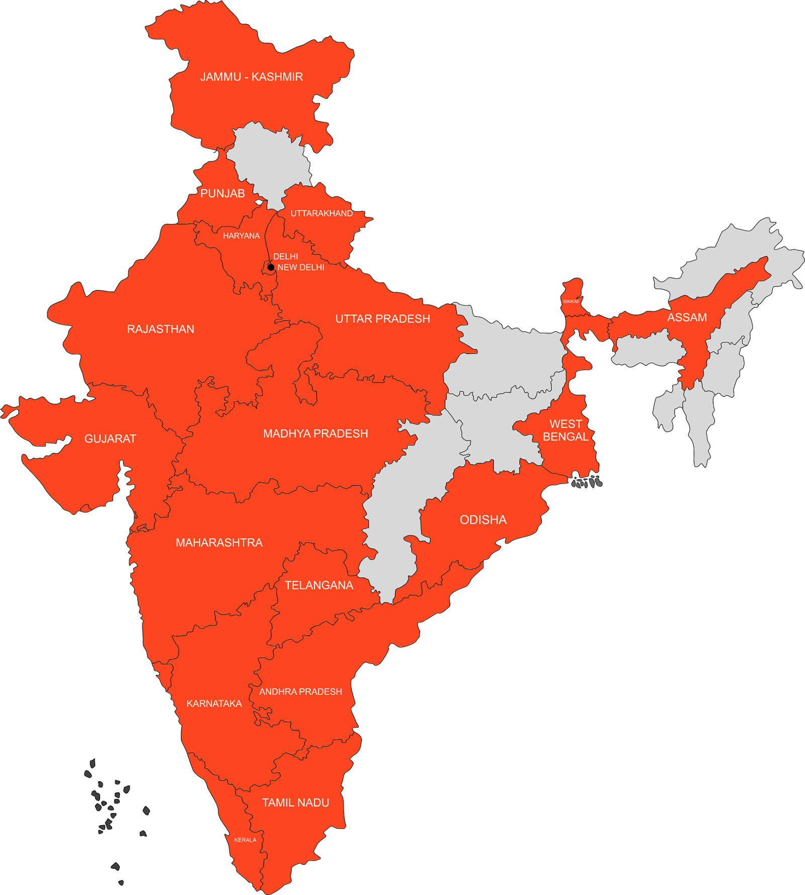Prizor PAN India coverage map